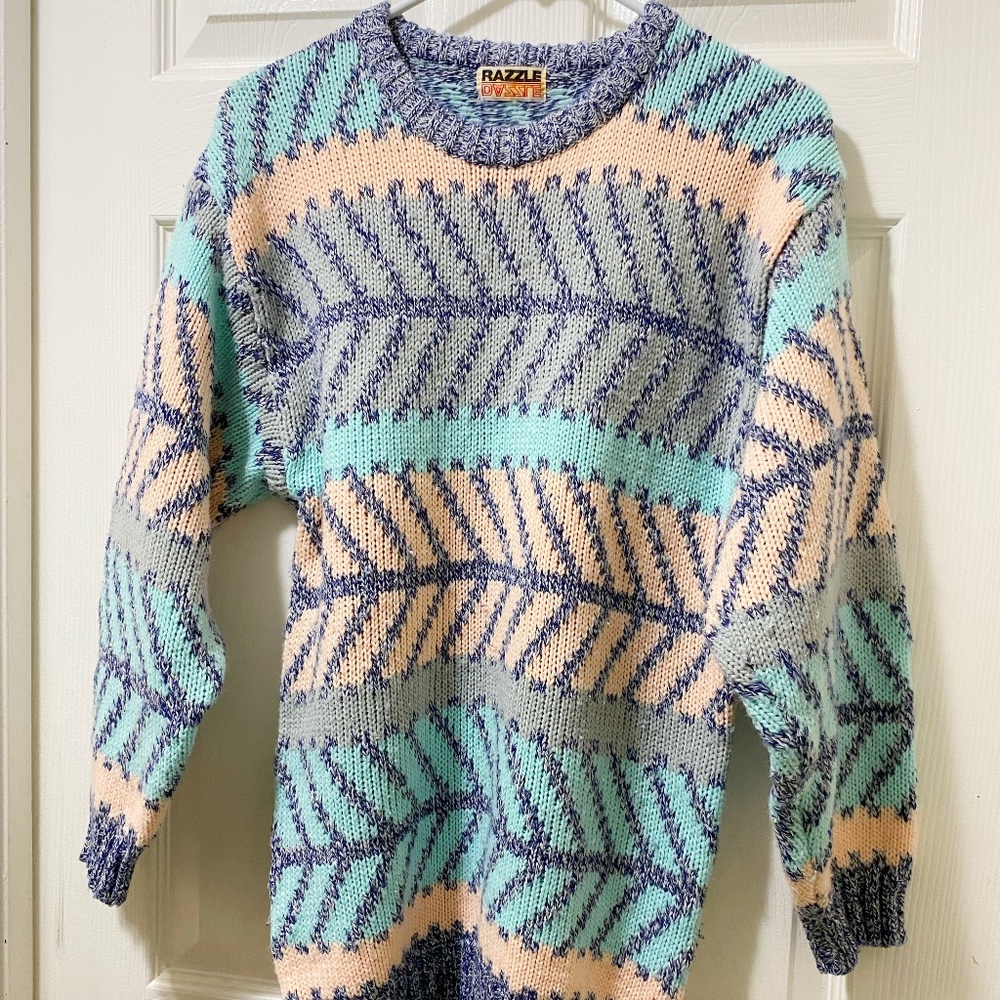 Vintage Razzle Size M Women’s Print Cardigan.